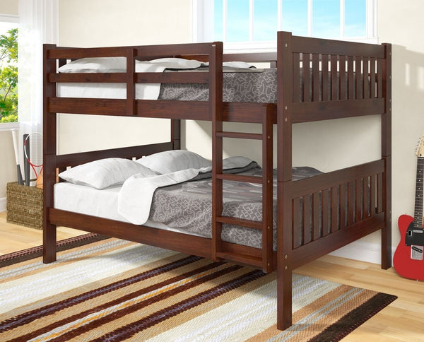 ESPRESSO FULL OVER FULL BUNK BED (V)