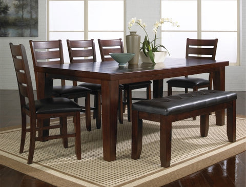 BARDSTOWN 5 PCS DINING TABLE SET w/ 18" Leaf (V)