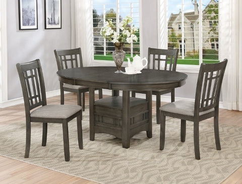5 PCS HARTWELL DINING TABLE GREY SET (V)