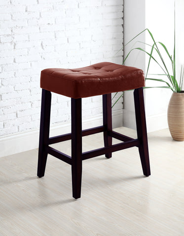 2PC KENT SADDLE CHAIR 24 H RED