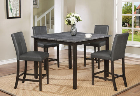 POMPEI GREY PUB COUNTER HEIGHT DINING SET