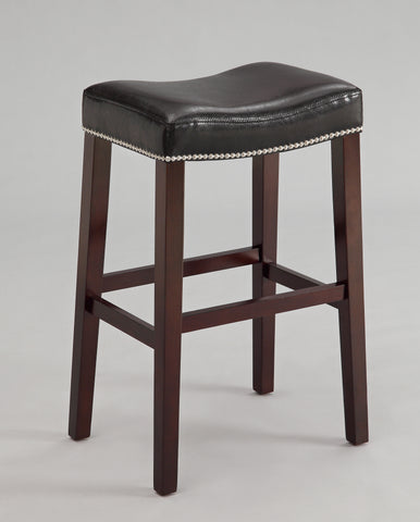 NADIA SADDLE CHAIR BLACK 29"H