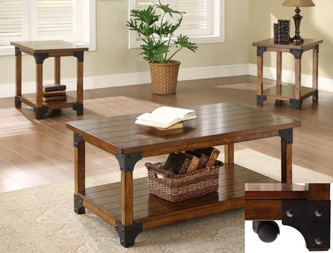 WILLIAM 3-PK COCKTAI COFFEE TABLE SET