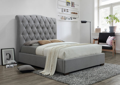 JANICE BED GREY (V)