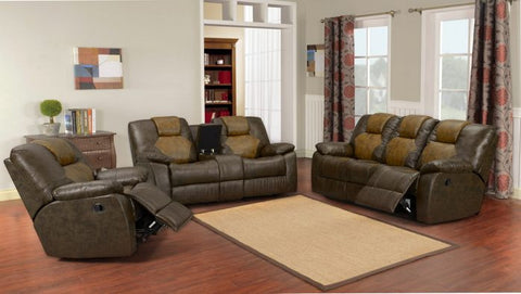 TWO TONE BONDED ROCKER RELINING SOFA