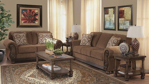 BRAZIL SOFA SET IN BROWN
