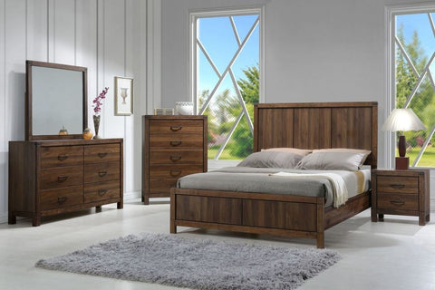 6 PCS BELMONT BEDROOM SET- WOOD HB (V)