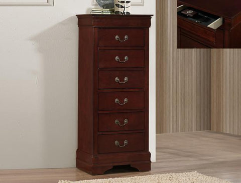 LP LINGERIE CHEST W/ HIDDEN DRAWER IN CHERRY (V)