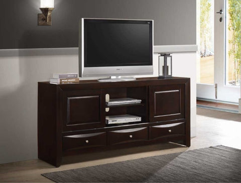 EMILY ENTERTAINMENT CONSOLE DARK CHERRY