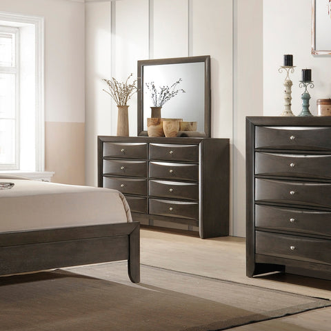 EMILY DRESSER 8 DRAWERS GREY (V)