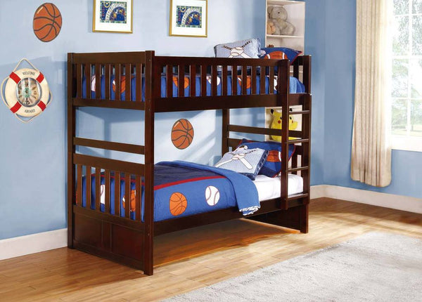 Rowe Twin/Twin Bunkbed - Dark Cherry (V)
