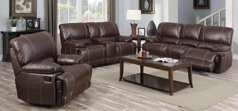 BONDED LEATHER RECLINER SOFA SET ( BIG SIZE )