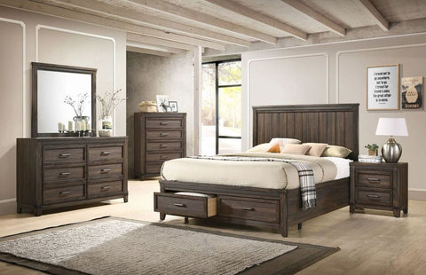 PRESLEY PLATFORM BEDROOM SET (V)