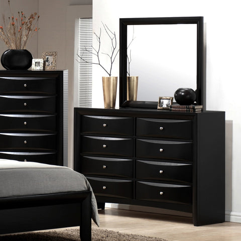 EMILY DRESSER 8 DRAWERS IN BLACK (V)