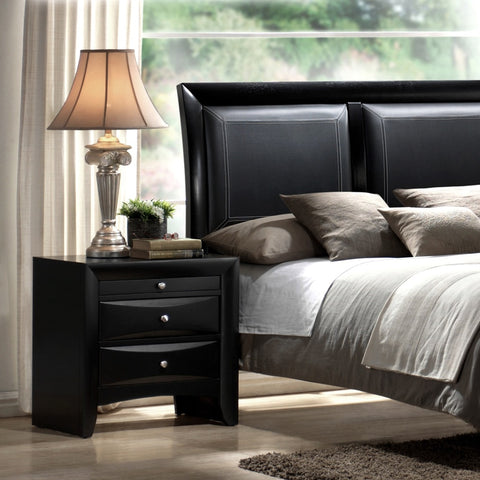EMILY NIGHT STAND IN BLACK (V)