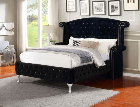 DIAMOND PALACE BED BLACK COLOR