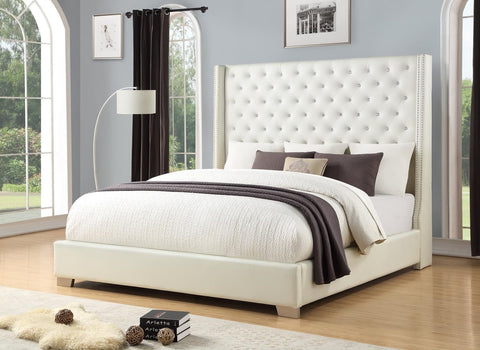 6FT DIAMOND BED IN WHITE