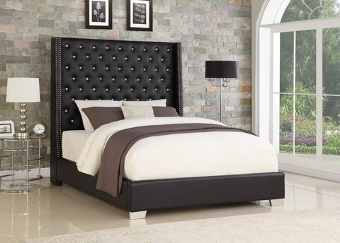 6FT DIAMOND BED IN BLACK