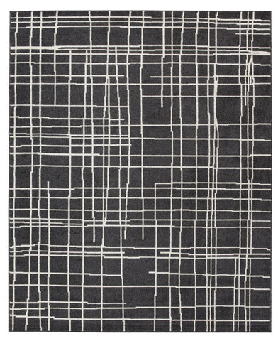 WHITE BLACK COLOR RUG
