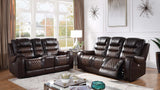 GLENDALE POWER TOP LEATHER RECLINING SET