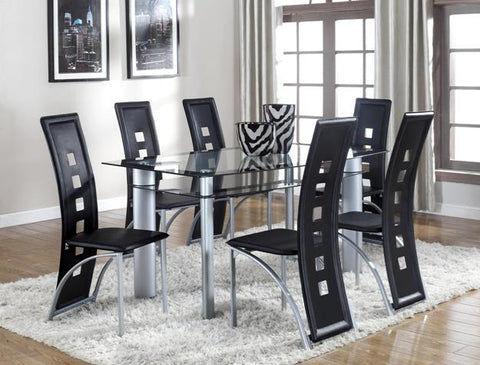 dining room sets with glass table tops