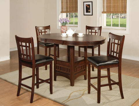 HARTWELL PUB  COUNTER HEIGHT DINING SET 18" LEA