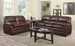 MM LEATHER SOFA SETS 2PC BROWN COLOR