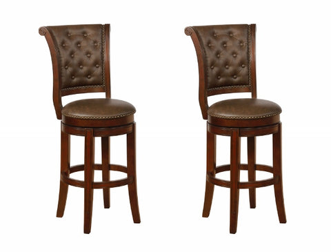 2 GRANVILLE ESPRESSO STOOLS - COUNTER HEIGHT OR BAR HEIGHT