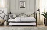 JONES METAL DAYBED WITH TRUNDLE (V)