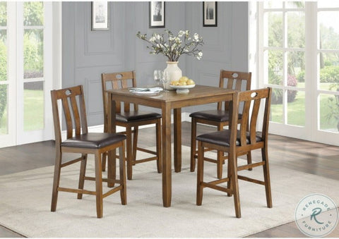 5PC COUNTER HEIGHT DINING TABLE SET