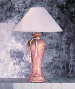 IVORY MARBLE TASSEL TABLE LAMP