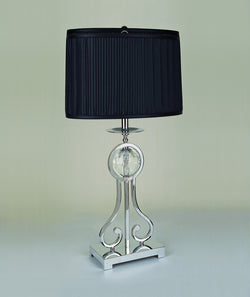 TABLE LAMP (BROWN/SILVER)