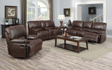Bonded Leather Recliner Chair In Brown