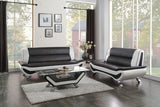 Tyler Sofa Set In Black and Grey