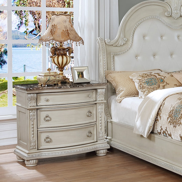 STANLEY NIGHT STAND ANTIQUE WHITE (V)