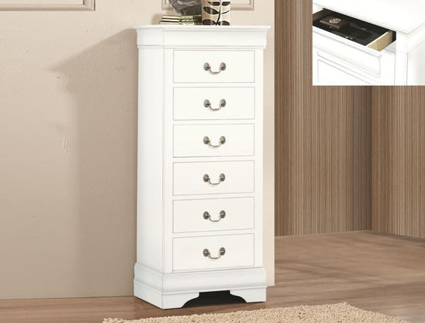 LP LINGERIE CHEST W/ HIDDEN DRAWER IN WHITE (V) – VIVI Furniture