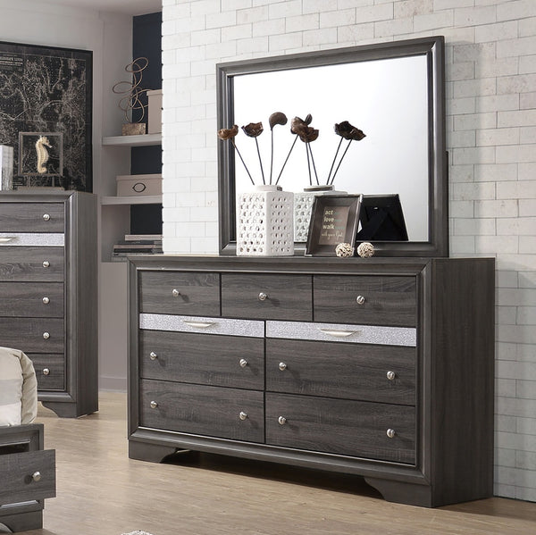 stella grey dresser Stella Avalon Gray 7-Drawer Dresser