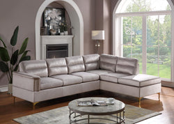 VOGUE SILVER SECTIONAL IN SILVER