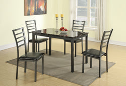 FLANNERY COLLECTION DINING TABLE 5 PCS SET (V)