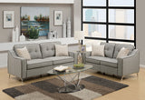 LONDON 2PC SOFA AND LOVESEAT SET  IN BLACK