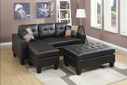 LEATHER SECTIONAL IN ESSPRESSO COLOR