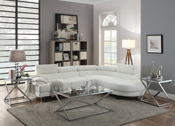 SECTIONAL SOFA CHAISE IN WHITE