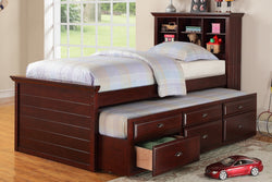 TWIN BED W/TRUNDLE CHERRY (V)
