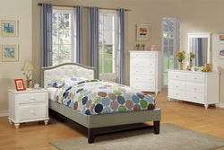 TWIN BED PU SILVER (V)