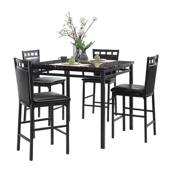 5PC COUNTER HEIGHT DINING TABLE SET