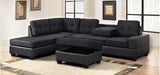 3-PC FABRIC SECTIONAL WITH  CUP HOLDER WITH OTTOMAN