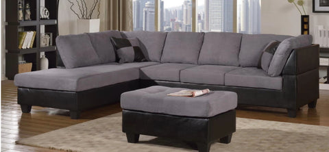 Microfiber Sectional Sofa Set