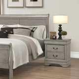 LOUIS PHILLIP NIGHT STAND IN GREY (V)