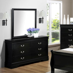 LOUIS PHILLIP DRESSER WITH MIRROR (AVAILABLE IN FOUR COLORS) (V)