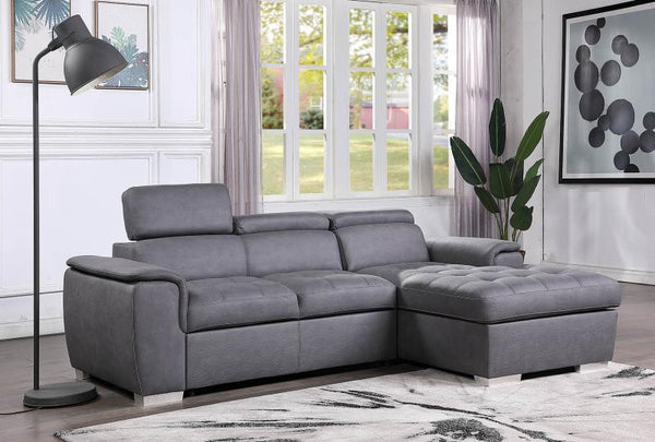 DIEGO SECTIONAL SOFA IN GREY – VIVI Furniture